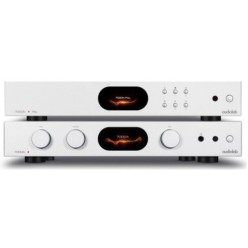 Audiolab 7000A + 7000N Play sztereó szett - ezüst