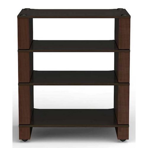 Blok Stax 2G 4 polcos hifi állvány - dió + fekete