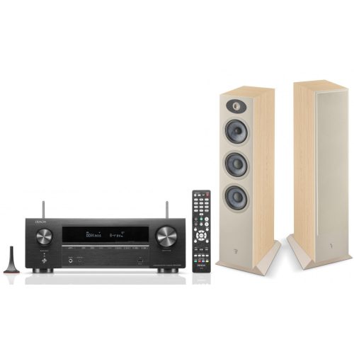 Denon AVR-X1700H + Focal Theva N°2 2.0 szett - világos fa