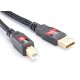 Eagle Deluxe A-B USB 2.0 kábel - 0.8 méter