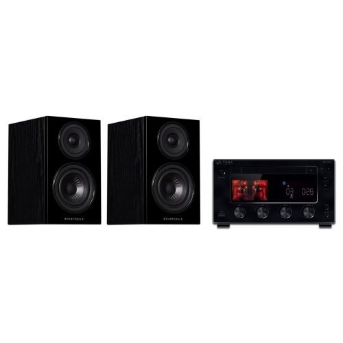 Taga HTR-1000CD v.2 - fekete + Wharfedale Diamond 12.1 mini hifi
