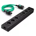 IsoTek V5 Polaris + Initium (1.5 m) hálózati tápelosztó és szűrő - fekete