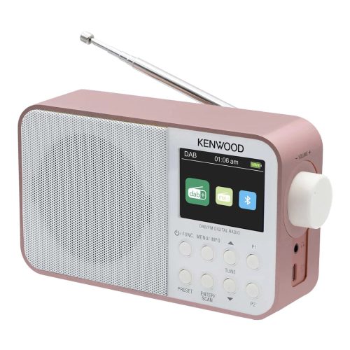 Kenwood CR-M30DAB-W bluetooth hangszóró rádióval - rose gold