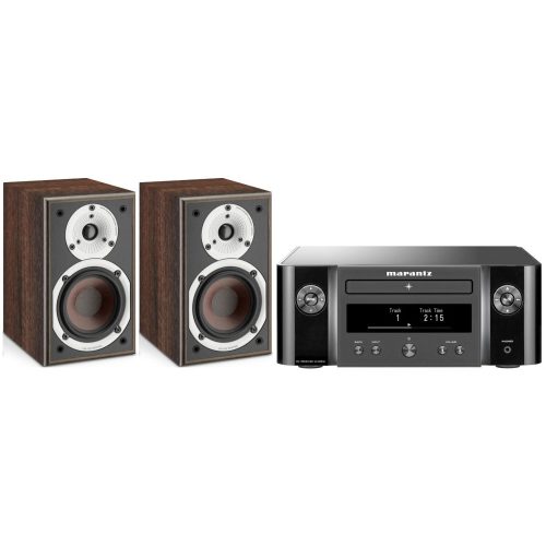 Marantz M-CR612 Melody X - fekete + Dali Spektor 1 - dió mini hifi
