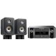Marantz M-CR612 Melody X + Polk Audio Signature ES20 mini hifi - fekete