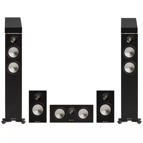 Monitor Audio Bronze 300 + 50 + Centre + AMS (7G) 7.0 hangfalszett - fekete
