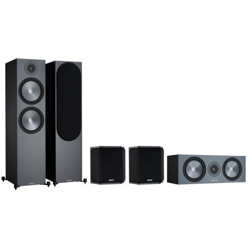 Monitor Audio Bronze 500 + FX + C150 5.0 hangfalszett - fekete