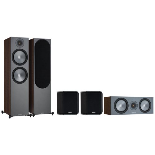 Monitor Audio Bronze 500 + FX + C150 5.0 hangfalszett - dió