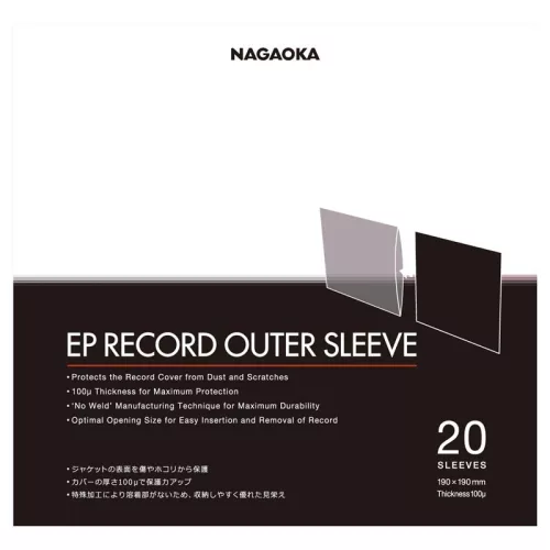 Nagaoka JC20EP külső lemezborító tok - 7 inch