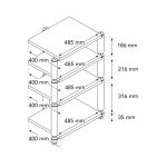  Norstone Copenhagen Module 1 hifi állvány modul - fekete / tölgy 