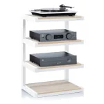 Norstone Esse HiFi hifi állvány - fehér/tölgy