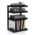 Norstone Esse HiFi Vinyl hifi állvány - fekete