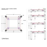Norstone Spider 1 hifi állvány - fekete