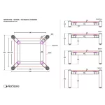 Norstone Spider 3 hifi állvány - bambusz
