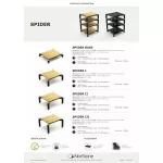 Norstone Spider 3 hifi állvány - bambusz