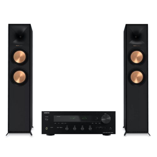 Onkyo TX-8470 hálózatos rádióerősítő + Klipsch R-600F álló hangfalszett