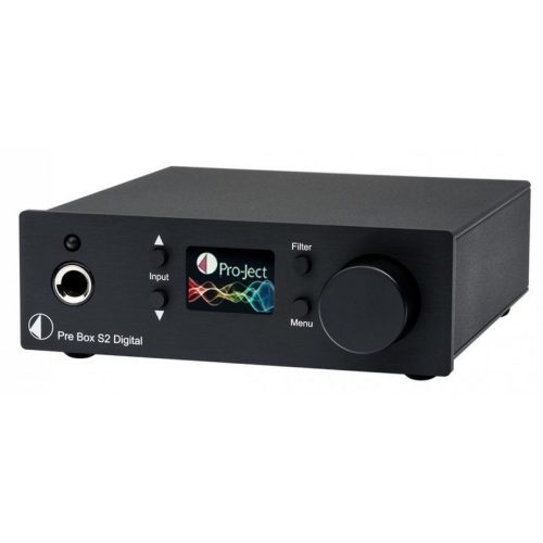 Pro-Ject Pre Box S2 Digital DA konverter és fejhallgató erősítő - fekete