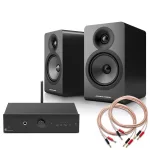Pro-Ject Stereo Box E erősítő + Acoustic Energy AE100 hangfal + Pro-Ject hangfalkábel mini hifi szett - fekete