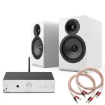 Pro-Ject Stereo Box E erősítő + Acoustic Energy AE100 hangfal + Pro-Ject hangfalkábel mini hifi szett - feher