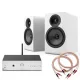 Pro-Ject Stereo Box E erősítő + Acoustic Energy AE100 hangfal + Pro-Ject hangfalkábel mini hifi szett - feher