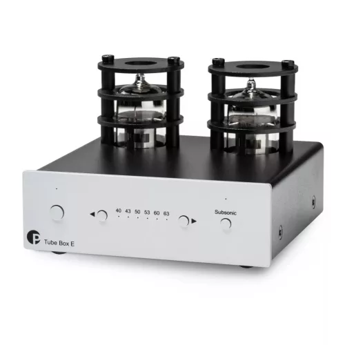 Pro-Ject Tube Box E csöves phono előerősítő - ezüst