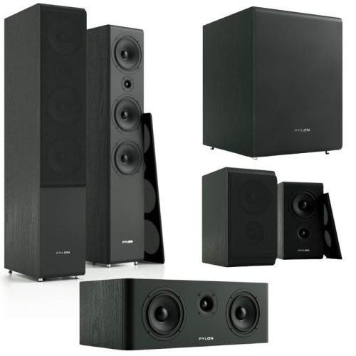 Pylon Audio Opal 30 + Opal Sat + Opal Center + Opal Sub 5.1 hangfalszett - fekete