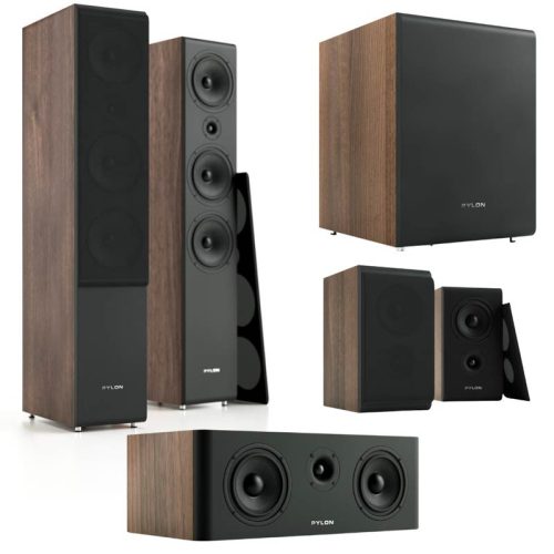 Pylon Audio Opal 30 + Opal Sat + Opal Center + Opal Sub 5.1 hangfalszett - dió