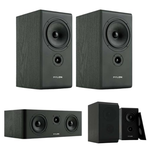 Pylon Audio Opal Monitor + Opal Sat + Opal Center 5.0 hangfalszett - fekete