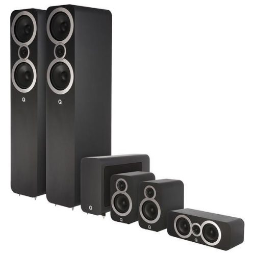 Q Acoustics 3050i + 3010i + 3090Ci + 3060S 5.1 hangfalszett - fekete