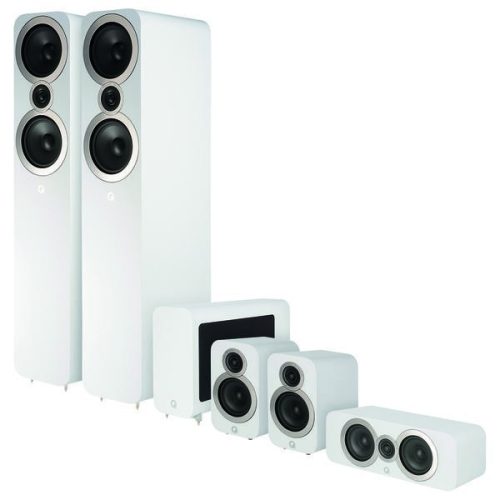 Q Acoustics 3050i + 3010i + 3090Ci + 3060S 5.1 hangfalszett - fehér
