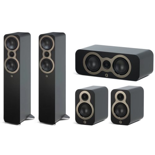 Q Acoustics 3050c + 3010c + 3090c 5.0 hangfalszett - fekete