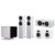 Q Acoustics 3050c + 3010c + 3090c + Q B12 5.1 hangfalszett - fehér