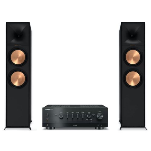 Yamaha R-N1000a hálózatos rádióerősítő + Klipsch R-800F álló hangfalszett