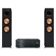 Yamaha R-N1000a hálózatos rádióerősítő + Klipsch R-800F álló hangfalszett