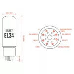 Ray Tubes Select EL34 vákuumcső