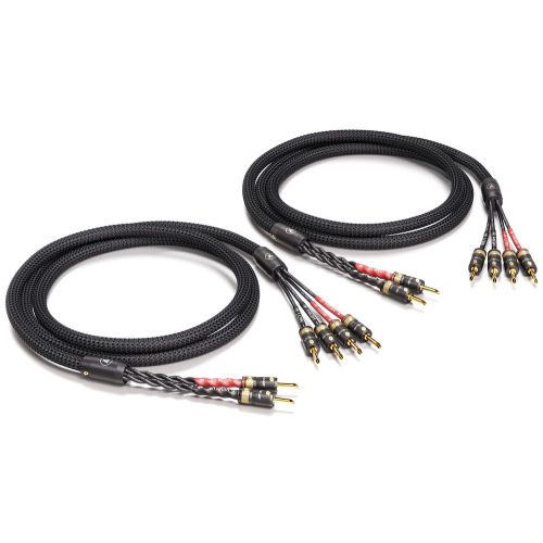 Viablue SC-4 Bi-Wire T8 szerelt hangfal kábel (2x2.5 m) - Black Edition