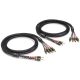 Viablue SC-4 Bi-Wire T8 szerelt hangfal kábel (2x3 m) - Black Edition