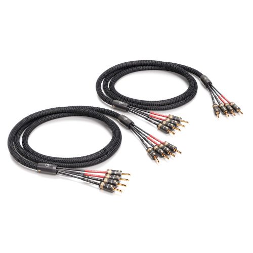 Viablue SC-4 Bi-Amp T8 szerelt hangfal kábel (2x2.5 m) - Black Edition