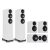 Wharfedale Diamond 12.4 + 12.1 + 12.C 5.0 hangfalszett - fehér